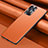 Coque Luxe Cuir Housse Etui QK1 pour Samsung Galaxy A33 5G Orange