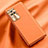 Coque Luxe Cuir Housse Etui QK2 pour Xiaomi Poco F4 5G Orange