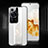 Coque Luxe Cuir Housse Etui QK4 pour Huawei P60 Blanc