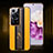 Coque Luxe Cuir Housse Etui QK4 pour Huawei P60 Jaune