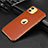 Coque Luxe Cuir Housse Etui R01 pour Apple iPhone 11 Orange