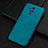 Coque Luxe Cuir Housse Etui R01 pour Huawei Mate 20 Lite Cyan