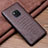 Coque Luxe Cuir Housse Etui R01 pour Huawei Mate 20 Pro Marron