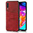 Coque Luxe Cuir Housse Etui R01 pour Samsung Galaxy A70 Rouge