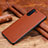 Coque Luxe Cuir Housse Etui R01 pour Samsung Galaxy Note 10 5G Marron