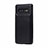 Coque Luxe Cuir Housse Etui R01 pour Samsung Galaxy S10 Plus Noir