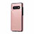 Coque Luxe Cuir Housse Etui R01 pour Samsung Galaxy S10 Plus Or Rose