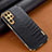 Coque Luxe Cuir Housse Etui R01 pour Samsung Galaxy S21 Ultra 5G Noir