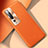 Coque Luxe Cuir Housse Etui R01 pour Xiaomi Mi 10 Orange