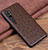 Coque Luxe Cuir Housse Etui R01 pour Xiaomi Mi Note 10 Pro Marron