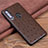 Coque Luxe Cuir Housse Etui R02 pour Huawei Honor 20E Marron