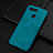 Coque Luxe Cuir Housse Etui R02 pour Huawei Honor V20 Cyan