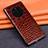 Coque Luxe Cuir Housse Etui R02 pour Huawei Mate 40 RS Marron