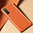 Coque Luxe Cuir Housse Etui R02 pour Oppo Reno3 Pro Orange