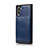 Coque Luxe Cuir Housse Etui R02 pour Samsung Galaxy Note 10 5G Bleu