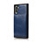 Coque Luxe Cuir Housse Etui R02 pour Samsung Galaxy Note 10 Bleu