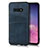 Coque Luxe Cuir Housse Etui R02 pour Samsung Galaxy S10e Bleu