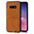 Coque Luxe Cuir Housse Etui R02 pour Samsung Galaxy S10e Orange