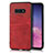 Coque Luxe Cuir Housse Etui R02 pour Samsung Galaxy S10e Rouge