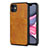 Coque Luxe Cuir Housse Etui R03 pour Apple iPhone 11 Orange