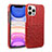 Coque Luxe Cuir Housse Etui R03 pour Apple iPhone 12 Pro Max Rouge