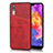 Coque Luxe Cuir Housse Etui R03 pour Huawei P20 Rouge