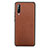 Coque Luxe Cuir Housse Etui R03 pour Xiaomi Mi A3 Marron