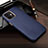 Coque Luxe Cuir Housse Etui R04 pour Apple iPhone 12 Bleu