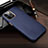 Coque Luxe Cuir Housse Etui R04 pour Apple iPhone 12 Pro Bleu