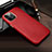 Coque Luxe Cuir Housse Etui R04 pour Apple iPhone 12 Pro Max Rouge