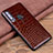 Coque Luxe Cuir Housse Etui R04 pour Huawei Honor 20 Lite Marron