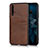 Coque Luxe Cuir Housse Etui R04 pour Huawei Honor 20 Marron