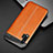 Coque Luxe Cuir Housse Etui R04 pour Huawei Nova 6 5G Orange