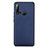 Coque Luxe Cuir Housse Etui R04 pour Huawei P20 Lite (2019) Bleu