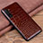 Coque Luxe Cuir Housse Etui R04 pour Samsung Galaxy Note 10 5G Marron