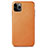 Coque Luxe Cuir Housse Etui R05 pour Apple iPhone 11 Pro Orange