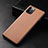 Coque Luxe Cuir Housse Etui R05 pour Apple iPhone 12 Pro Marron