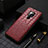 Coque Luxe Cuir Housse Etui R05 pour Huawei Mate 20 X 5G Rouge