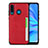 Coque Luxe Cuir Housse Etui R05 pour Huawei Nova 4e Rouge