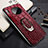 Coque Luxe Cuir Housse Etui R06 pour Huawei Mate 30 5G Vin Rouge