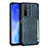 Coque Luxe Cuir Housse Etui R06 pour Huawei Nova 7 SE 5G Bleu