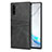 Coque Luxe Cuir Housse Etui R06 pour Samsung Galaxy Note 10 5G Noir