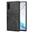 Coque Luxe Cuir Housse Etui R06 pour Samsung Galaxy Note 10 Noir