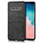 Coque Luxe Cuir Housse Etui R06 pour Samsung Galaxy S10 Plus Noir