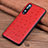 Coque Luxe Cuir Housse Etui R08 pour Huawei P20 Pro Rouge