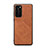 Coque Luxe Cuir Housse Etui R08 pour Huawei P40 Orange