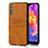 Coque Luxe Cuir Housse Etui R10 pour Huawei P20 Pro Orange