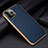 Coque Luxe Cuir Housse Etui S01 pour Apple iPhone 13 Pro Bleu