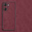 Coque Luxe Cuir Housse Etui S01 pour Huawei Honor 60 Pro 5G Rouge