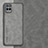 Coque Luxe Cuir Housse Etui S01 pour Realme V11 5G Gris